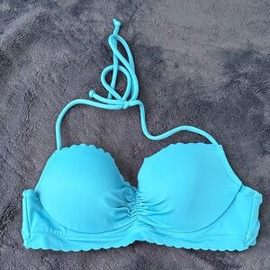 Victoria’s Secret Blue Halter Bikini Top